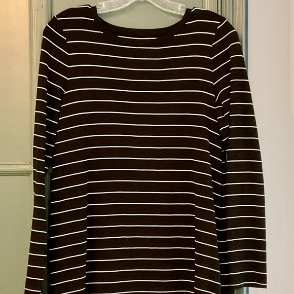 J.Jill Long Sleeve Pima Cotton Tee - Picture 2 of 5